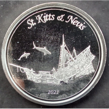 2021 1 Oz St. Kitts EC8 Reverse