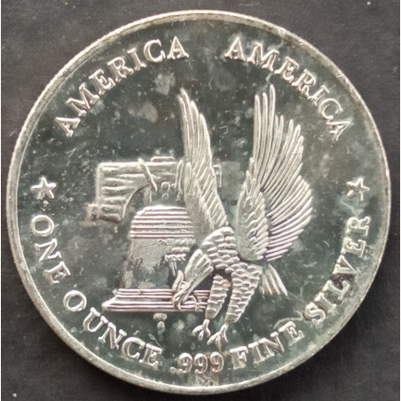 1 Oz California Crown Mint Eagle/Scrollwork Obverse