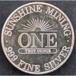1989 1 Oz Sunshine Mint Silver Eagle Reverse
