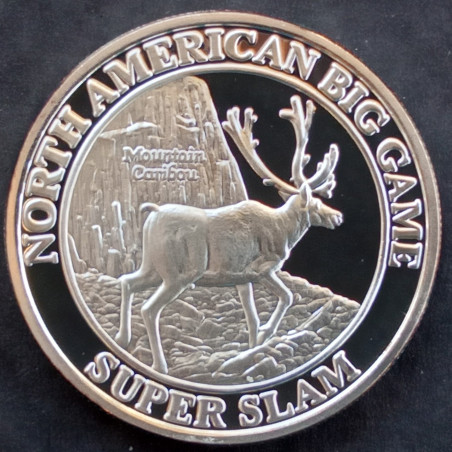 1 Oz NAHC Mountain Caribou Obverse