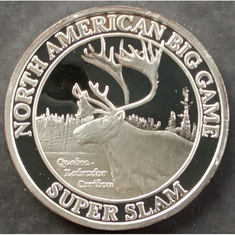 1 Oz NAHC Quebec Labrador Caribou Obverse