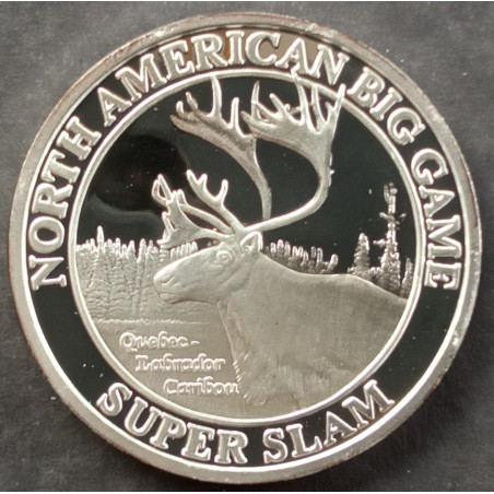 1 Oz NAHC Quebec Labrador Caribou Obverse