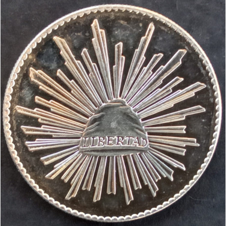 1982 1 Oz World Wide Mint Viva Mexico 8 Reales Obverse