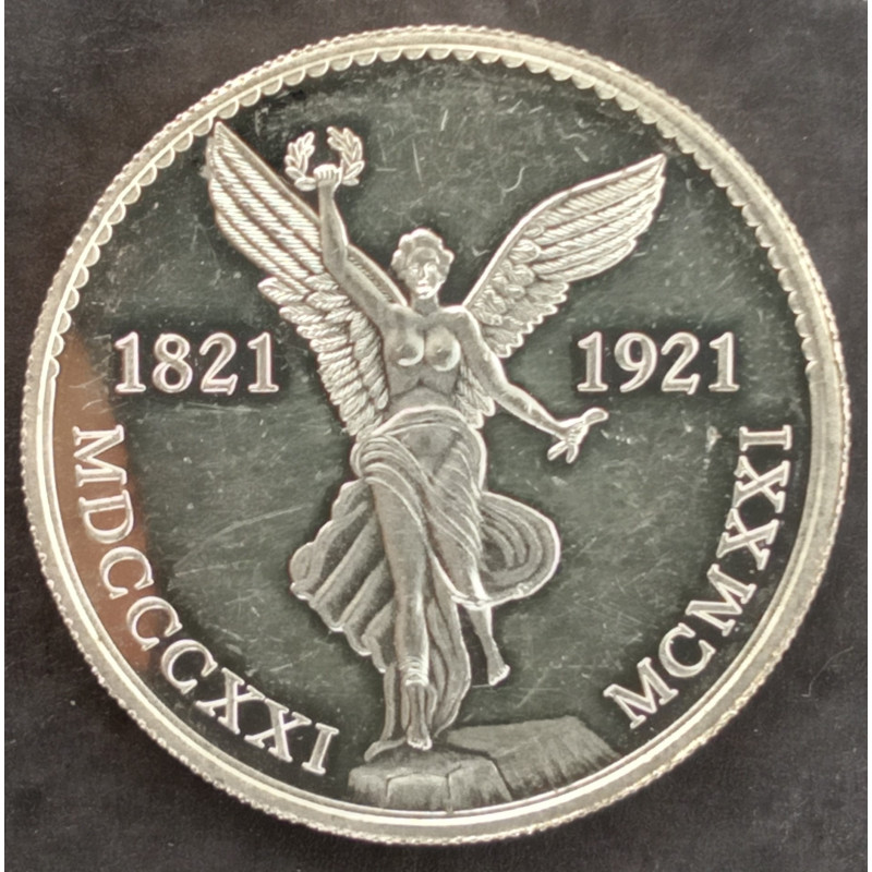 1983 1 Oz World Wide Mint Viva Mexico Winged Victory Obverse