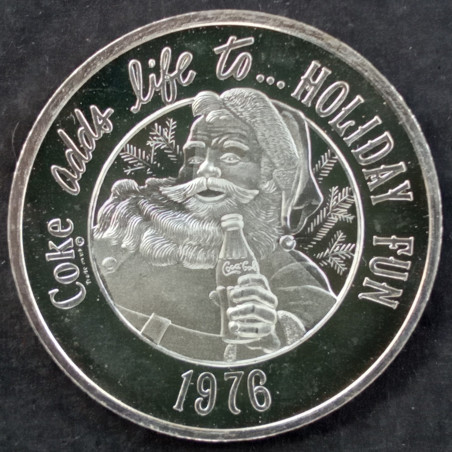 1976 1/2 Oz World Wide Mint Coca Cola Obverse