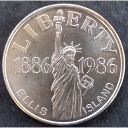 1986 1 Oz Ellis Island Centennial Obverse