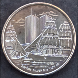 1986 1 Oz Ellis Island Centennial Reverse