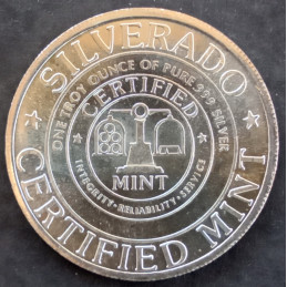 1 Oz Certified Mint Heraldic Eagle Silverado Reverse