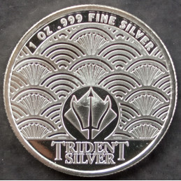1 Oz Trident Silver Thalassa Reverse