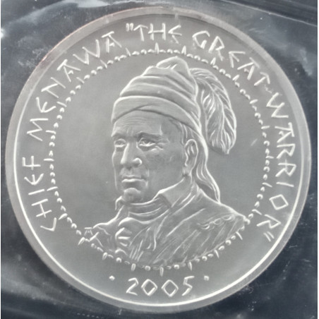 2005 1 Oz Poarch Creek Chief Menawa Obverse