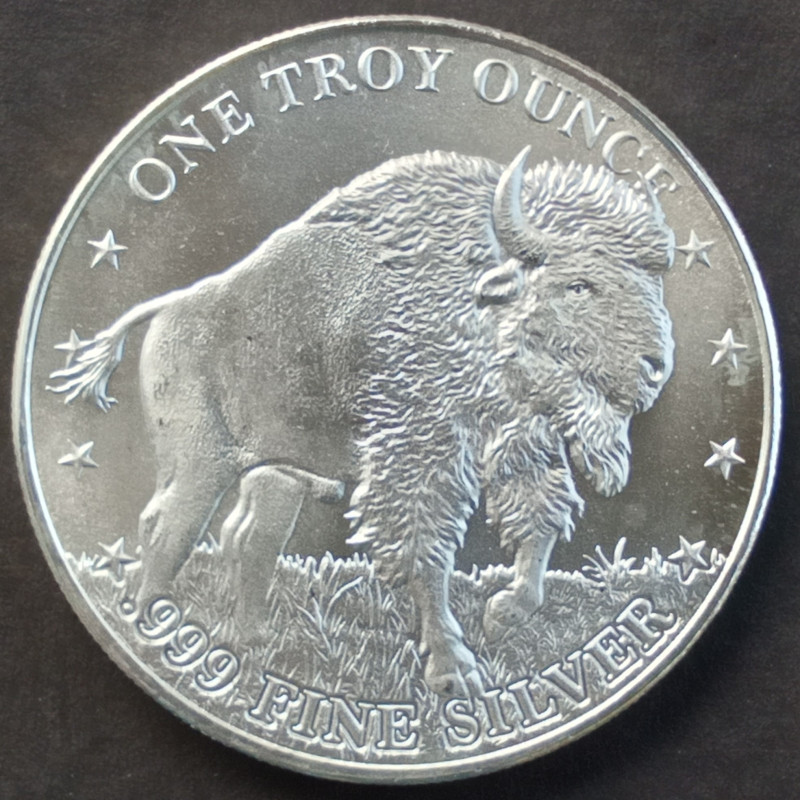 1 Oz Mason Mint Buffalo Type 2 Reverse
