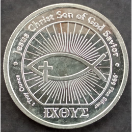 1 Oz Mason Mint Icthus Obverse