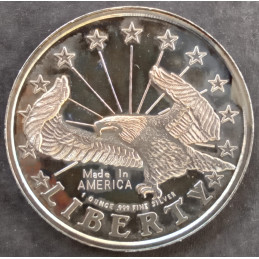 1 Oz Bill Clinton Soaring Eagle Reverse