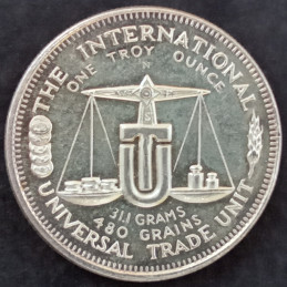 1 Oz Liberty Eagle Trade Unit Reverse