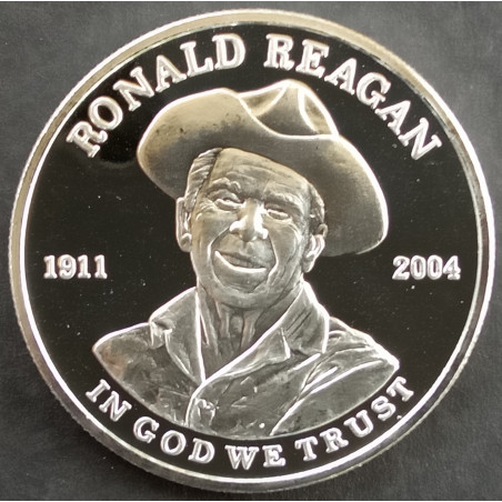 1 Oz SilverTowne Ronald Reagan Peace Obverse