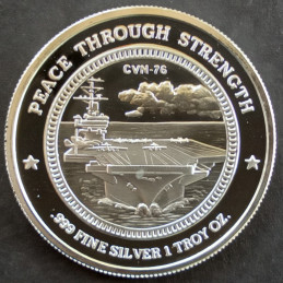 1 Oz SilverTowne Ronald Reagan Peace Reverse