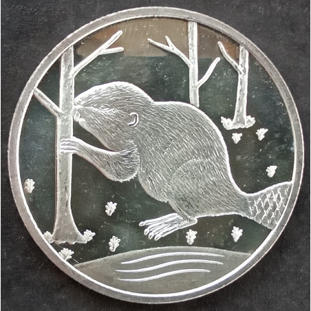 1 Oz AAA Precious Metals Beaver Obverse