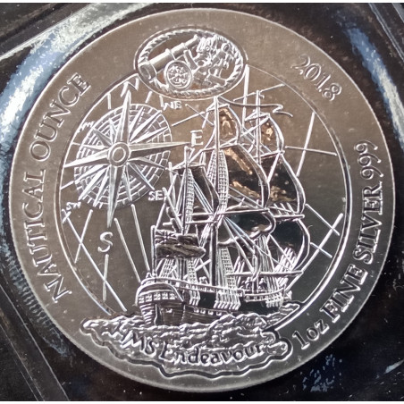 2018 1 Oz Rwanda Nautical Ounce Endeavor Reverse