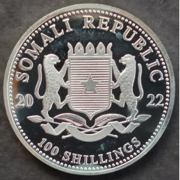 2022 1 Oz Somali Elephant Obverse