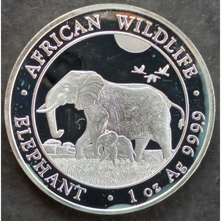2022 1 Oz Somali Elephant Reverse