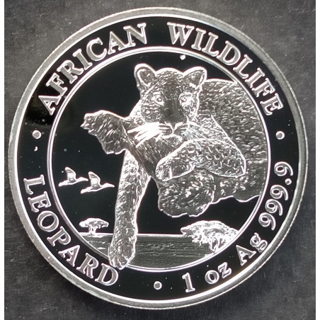 2020 1 Oz Somali Wildlife Leopard Reverse