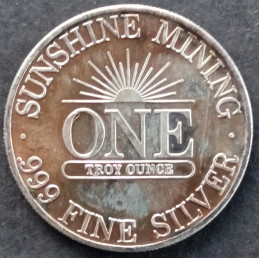 1987 1 Oz Sunshine Mint Silver Eagle Reverse