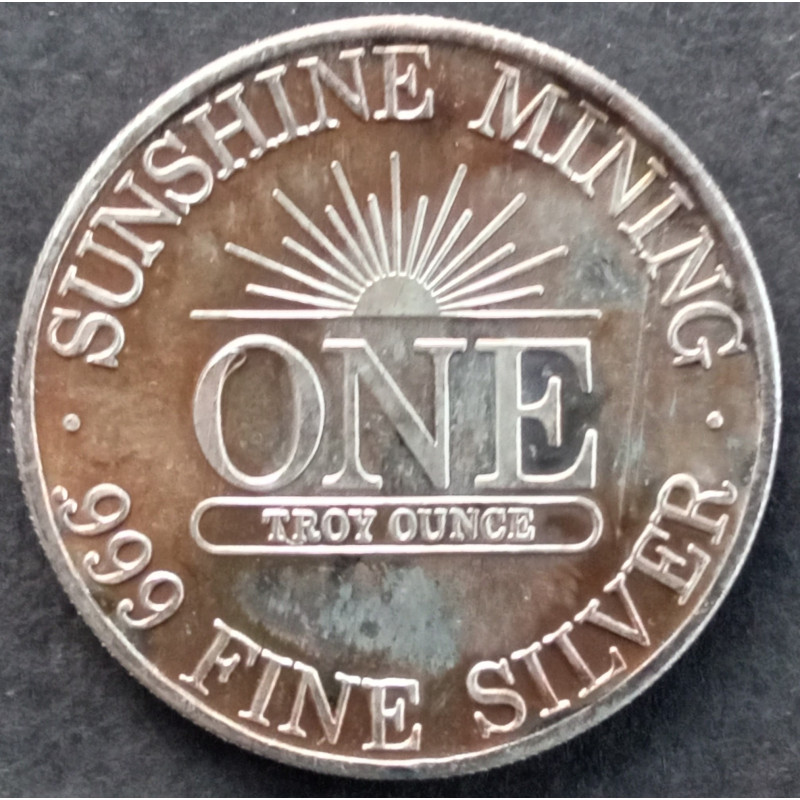 1987 1 Oz Sunshine Mint Silver Eagle Reverse