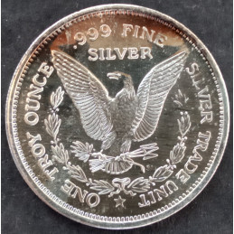 1985 1 Oz Oregon Mint Texas Bagged Bhagwan Reverse