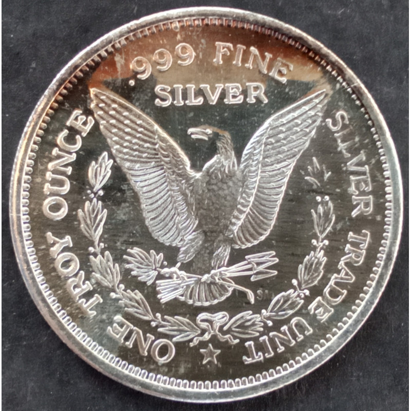1985 1 Oz Oregon Mint Texas Bagged Bhagwan Silver Round
