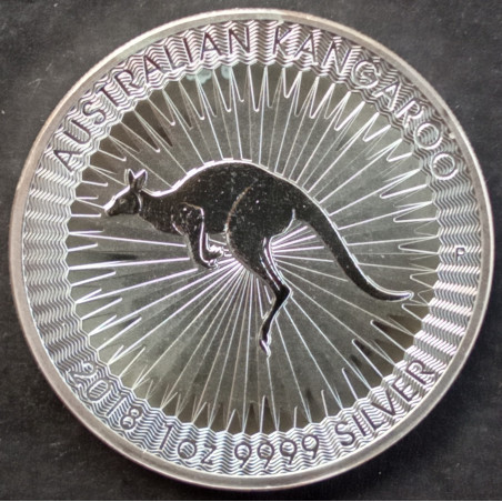 2018 1 Oz Australian Kangaroo Reverse