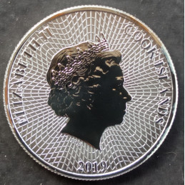 2019 1 Oz Cook Islands Silver Bounty Obverse