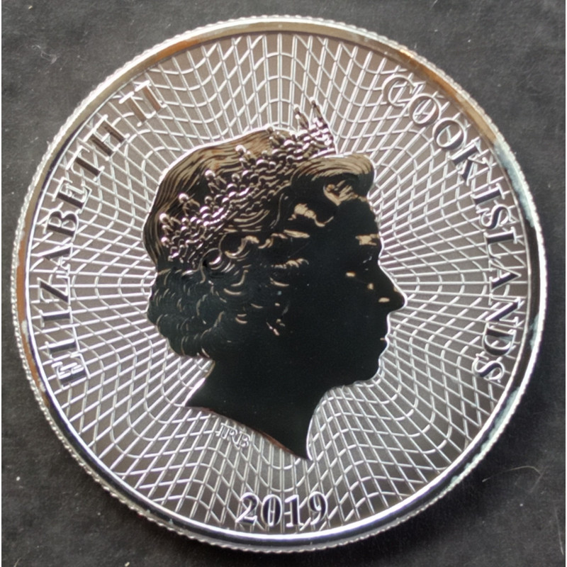 2019 1 Oz Cook Islands Silver Bounty Obverse