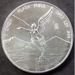 2022 1 Oz Mexican Libertad Reverse