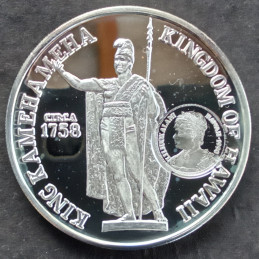 1990 1 Oz Royal Hawaiian Mint Honolulu Dala Counterstrike Obverse