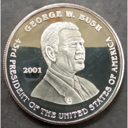 2001 1 Oz Washington Mint Bush Gore Obverse