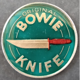 1 Oz AMC Bowie Knife Enameled Obverse