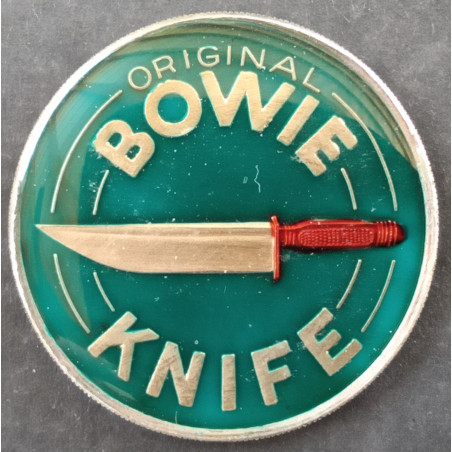 1 Oz AMC Bowie Knife Enameled Obverse