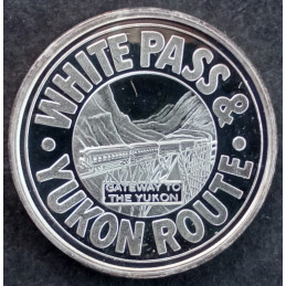 2000 1 Oz Alaska Mint White Pass Yukon Route Reverse