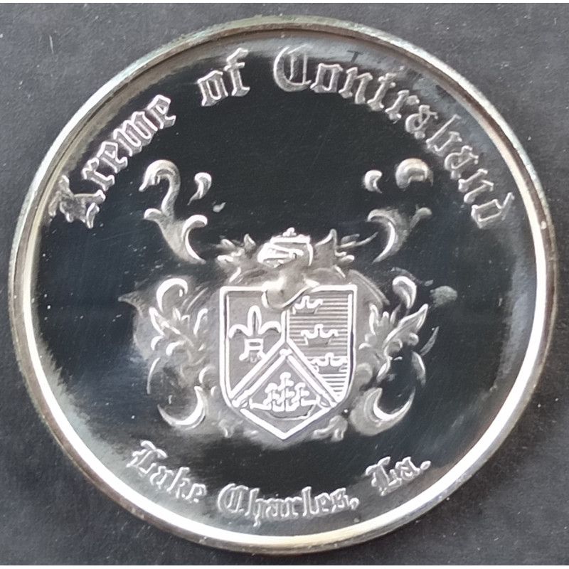 1996 1 Oz Krewe of Contraband Doubloon Reverse