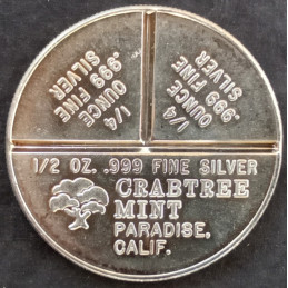 1980 1 Oz Crabtree Mint Duck Club Reverse