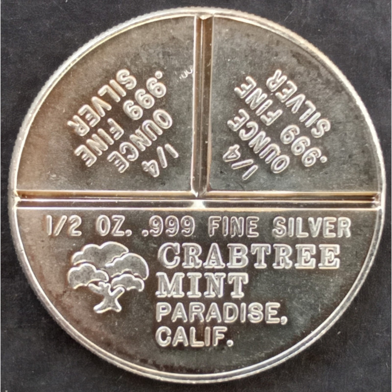 1980 1 Oz Crabtree Mint Duck Club Reverse