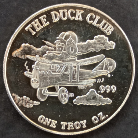 1980 1 Oz Crabtree Mint Duck Club Obverse