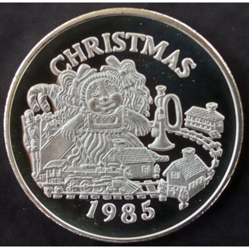 1985 1 Oz Dahlonega Mint Christmas Obverse