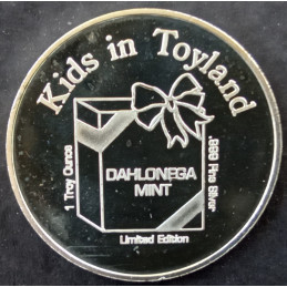 1985 1 Oz Dahlonega Mint Christmas Reverse