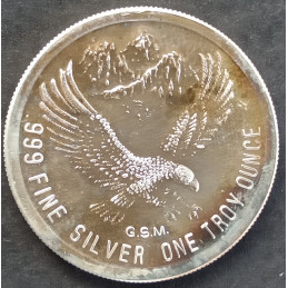 1 Oz Golden State Mint Highland Light Eagle Reverse