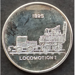 1 Oz Golden State Mint Locomotion Trade Obverse