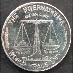 1 Oz Golden State Mint Locomotion Trade Reverse