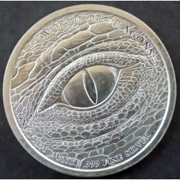 2018 1 Oz Golden State Mint World of Dragons Egyptian Reverse