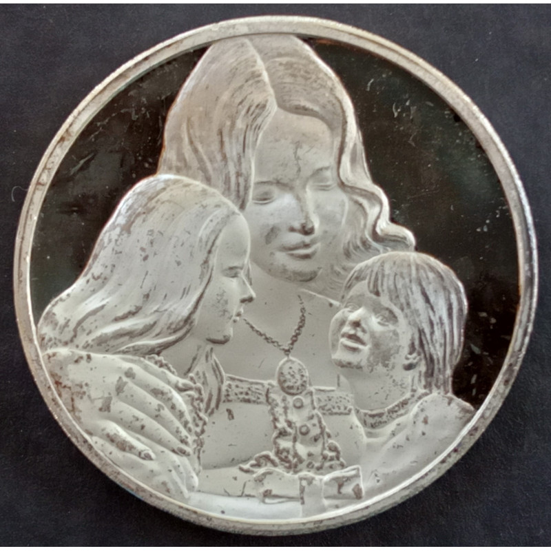 1974 1 Oz Hamilton Mint Mother's Day Obverse