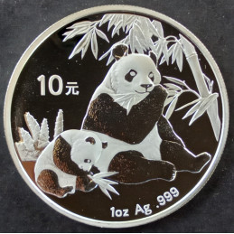 2007 1 Oz Chinese Panda Obverse